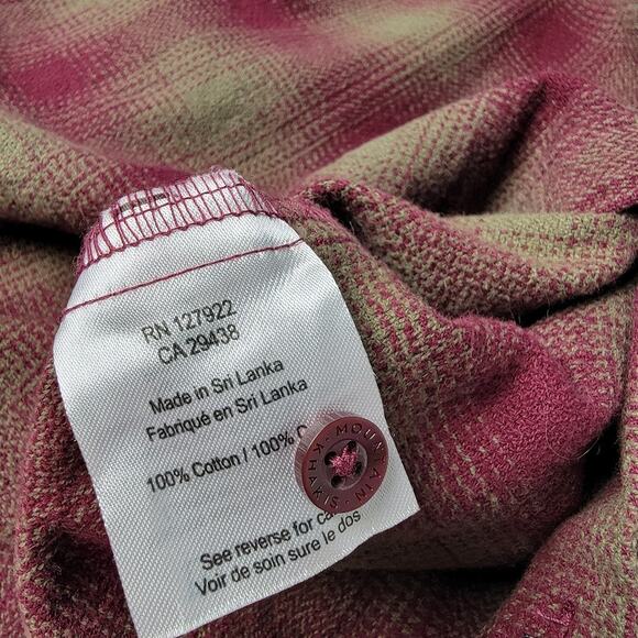 Mountain Khakis Stevie Flannel Shirt L Red Green Plaid Classic Fit 100% Cotton - Picture 9 of 10